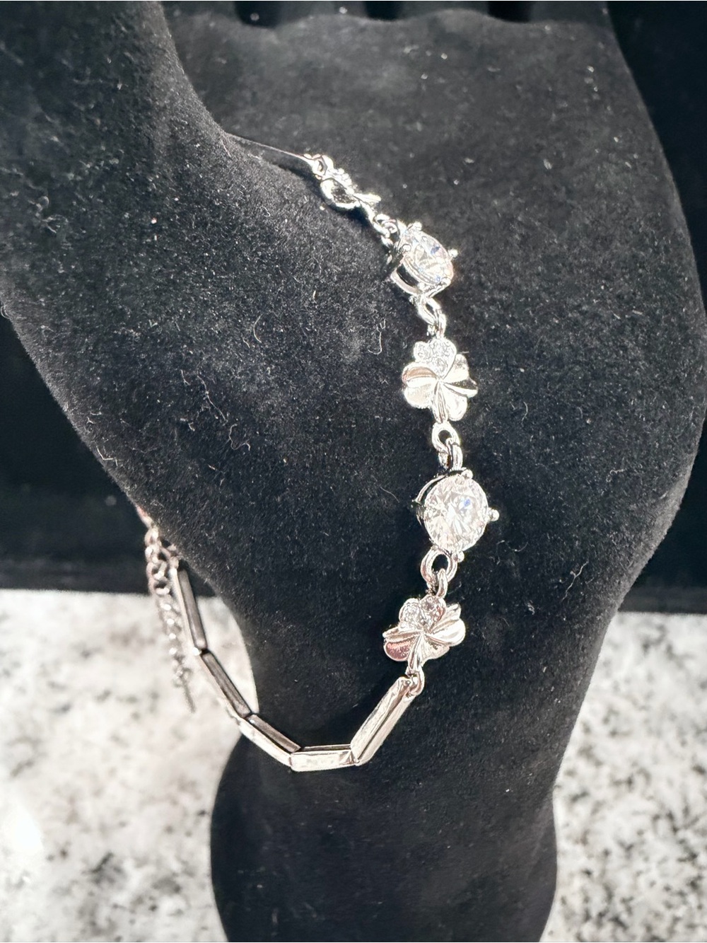 2.0 Carat Moissanite Link Bracelet in 925 Sterling Silver